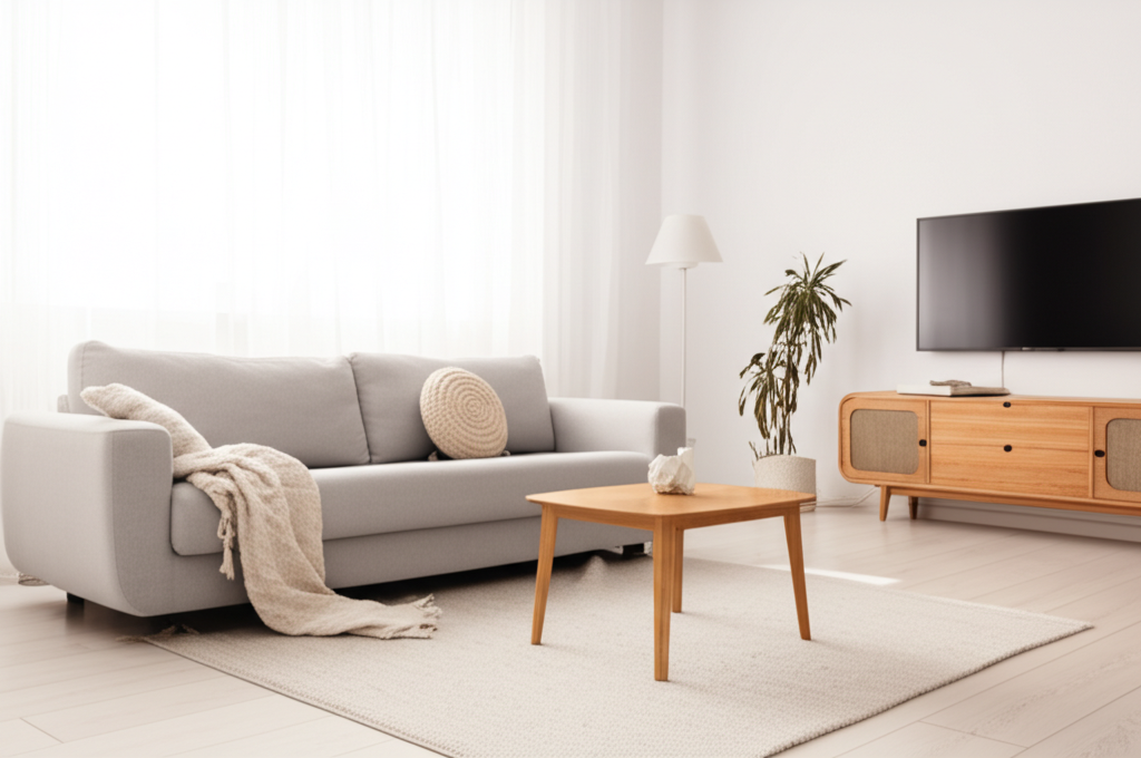 Clean home interior